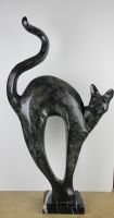 sculpture Le chat   animaux  bronze  2ime moiti 20e sicle