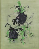 tableau Sans titre Lambert Colette abstrait,moderne  mixte papier 2ime moiti 20e sicle