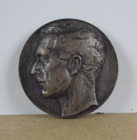 sculpture Albert 1er roi des Belges Courtens Alfred portrait  bronze  1re moiti 20e sicle