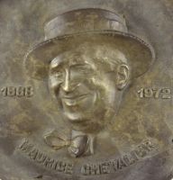 sculpture Maurice Chevalier   portrait  bronze  2ime moiti 20e sicle
