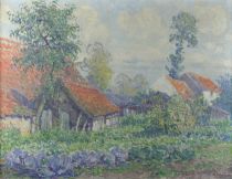 tableau Petite Ferme  Verwinckel Wytsman Rodolphe Paul paysage impressionnisme huile toile 1re moiti 20e sicle